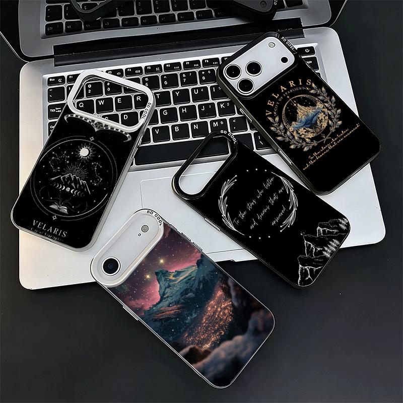 Etui Miękkie na Telefon A Court of Mist Fury VELARIS City do iPhone 15 16 17 Pro Max 17Air 16E 14 Plus 13 12 Mini Odporne na Wstrząsy Tylne Pokrowce