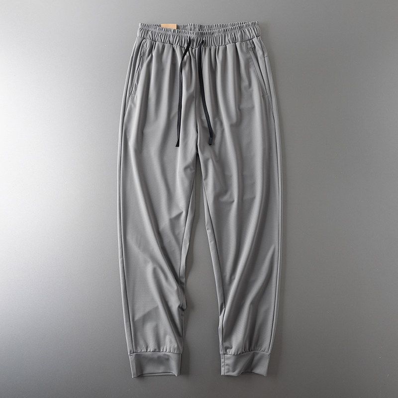 Export Original Tail Single Cut Label Casual Straight-Leg Loose Track Pants Men's Summer Ice Silk Quick-Drying Pants Men's Casual Pants
