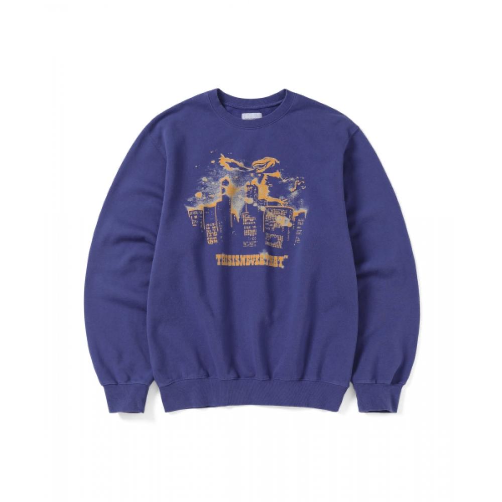Thisisneverthat Nightmare Crewneck Purple S
