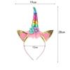 Cartoon Unicorn Headband - Dreamy Rainbow Design for Kids' Parties and Creative Hair Accessories