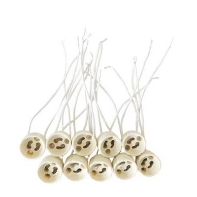 GU10 Lamp Socket Temperature Resistant Socket with Wire 10pcs