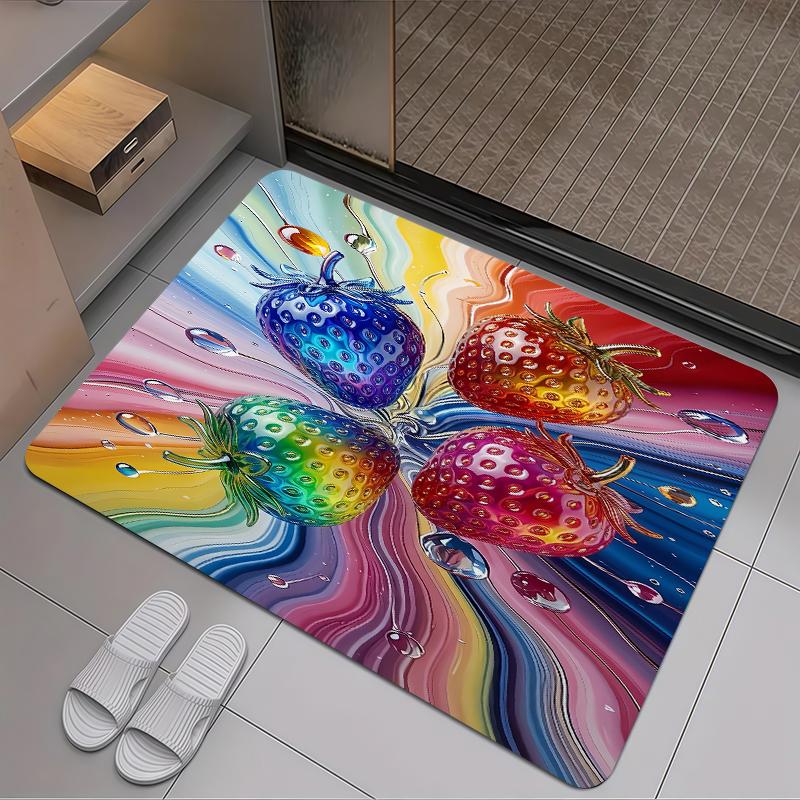 2025 New Colorful FruitsCarpet Rug for Living Room Bedroom Home Sofa Decoration,Kids play Non-slip Floor Mat