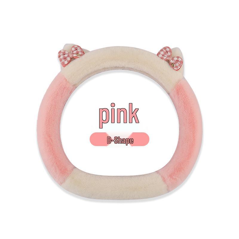 2023 Elegant Knot Kitten Plush Steering Wheel Cover