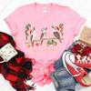 Womens Australian Kookaburra Bird Print TShirt Merry Christmas Australian Theme Tops Casual Blouse for Christmas Party Outfits