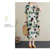 Summer New Retro Polka Dot Big Size Loose Casual Dress Women