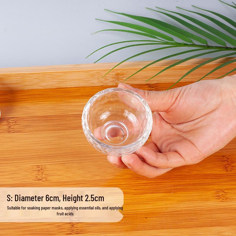 Transparent Glass Bowl for Mixing Oils and Beauty Masks - Small Size