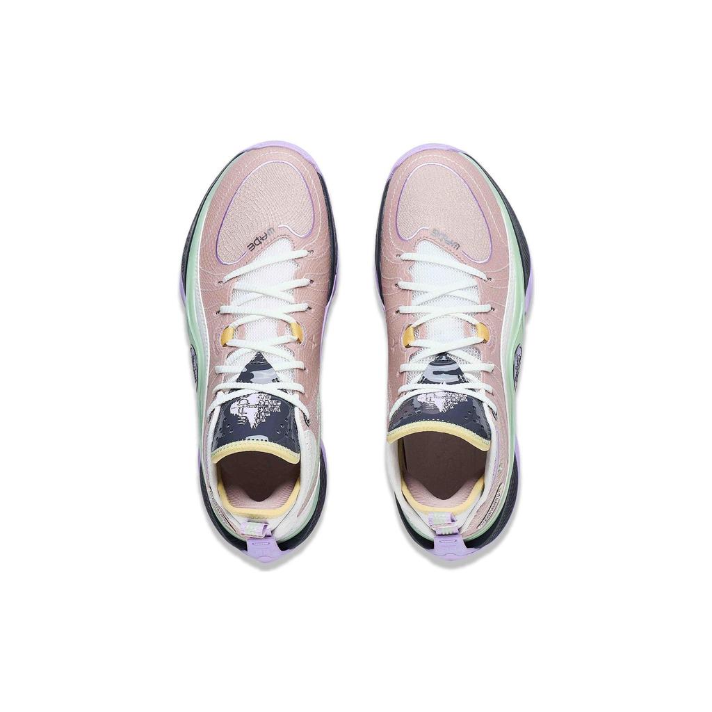 Li Ning Wade Shadow 5 Cushioning Slip Resistant Low Top Basketball Shoes Men's Umber White ABPT053-8