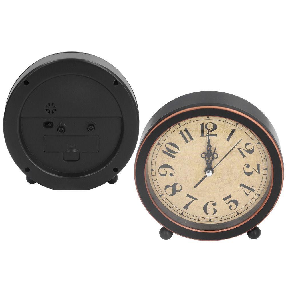 Delicate Desk Alarm Clock Chic Design Easy Identification Mute Bedside Clock European Style Simple Digital Clock Home Decor