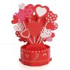 Romantic Mother's Day Greeting Card with Envelope Creative 3D Award Cup Greeting Cards Blessing Paper Sculpture Thank You Card