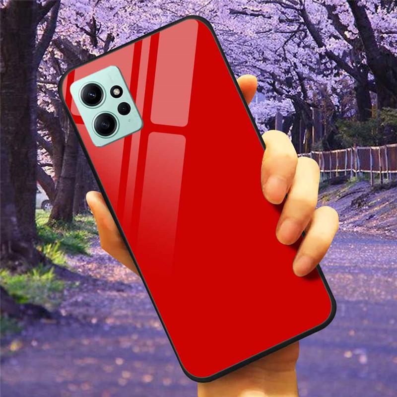 For Xiaomi Redmi Note 12 4G 2023 Case Tempered Glass Starry Marble Hard Back Protective Cover for Redmi NOTE 12 Note12 4G Global