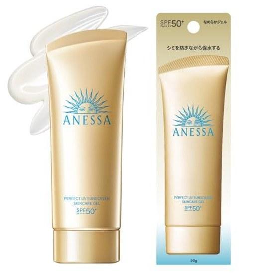 Anessa Perfect UV Skin Care Gel NA 90g SPF50+ PA++++ Sunscreen Face Body Makeup Base Waterproof