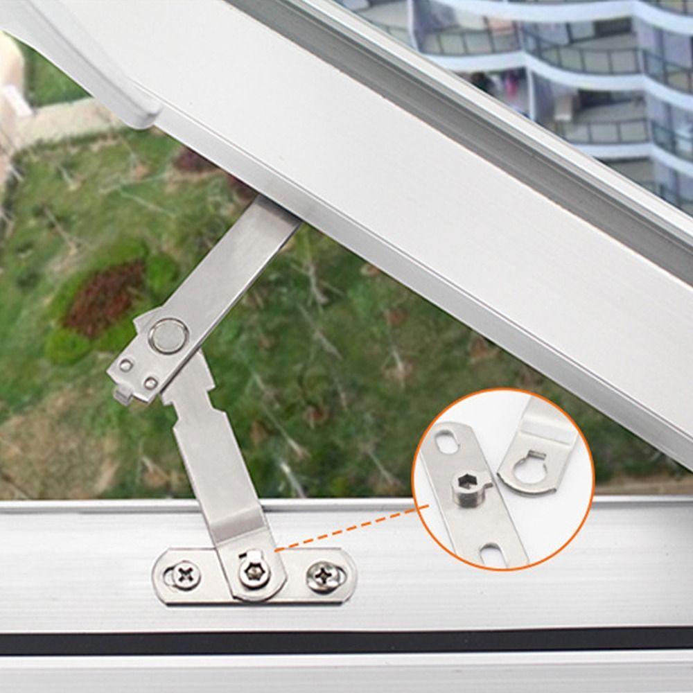 1Pc Stainless Steel Window Hook Latches Adjustable Window Protection Support Practical Casement Blocking Lock Protector Hardware