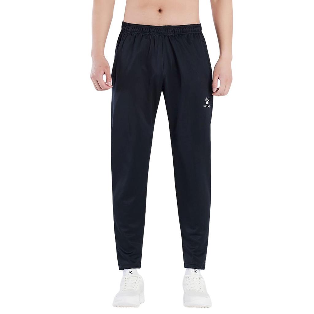 Kelme Sweatpants, Lauf-Jogginghose, Outdoor-Langhose, Slim Fit, Aktive Fitness (Schwarz, 2XL)