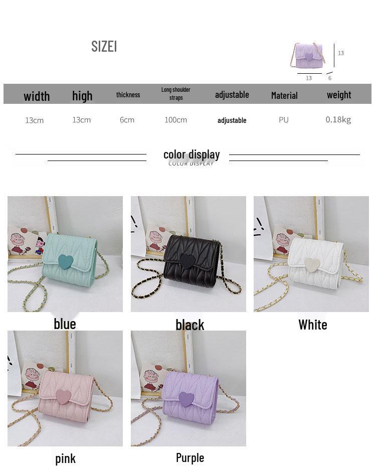 2021 Nová roztomilá mini crossbody taška v korejském stylu pro malé holčičky