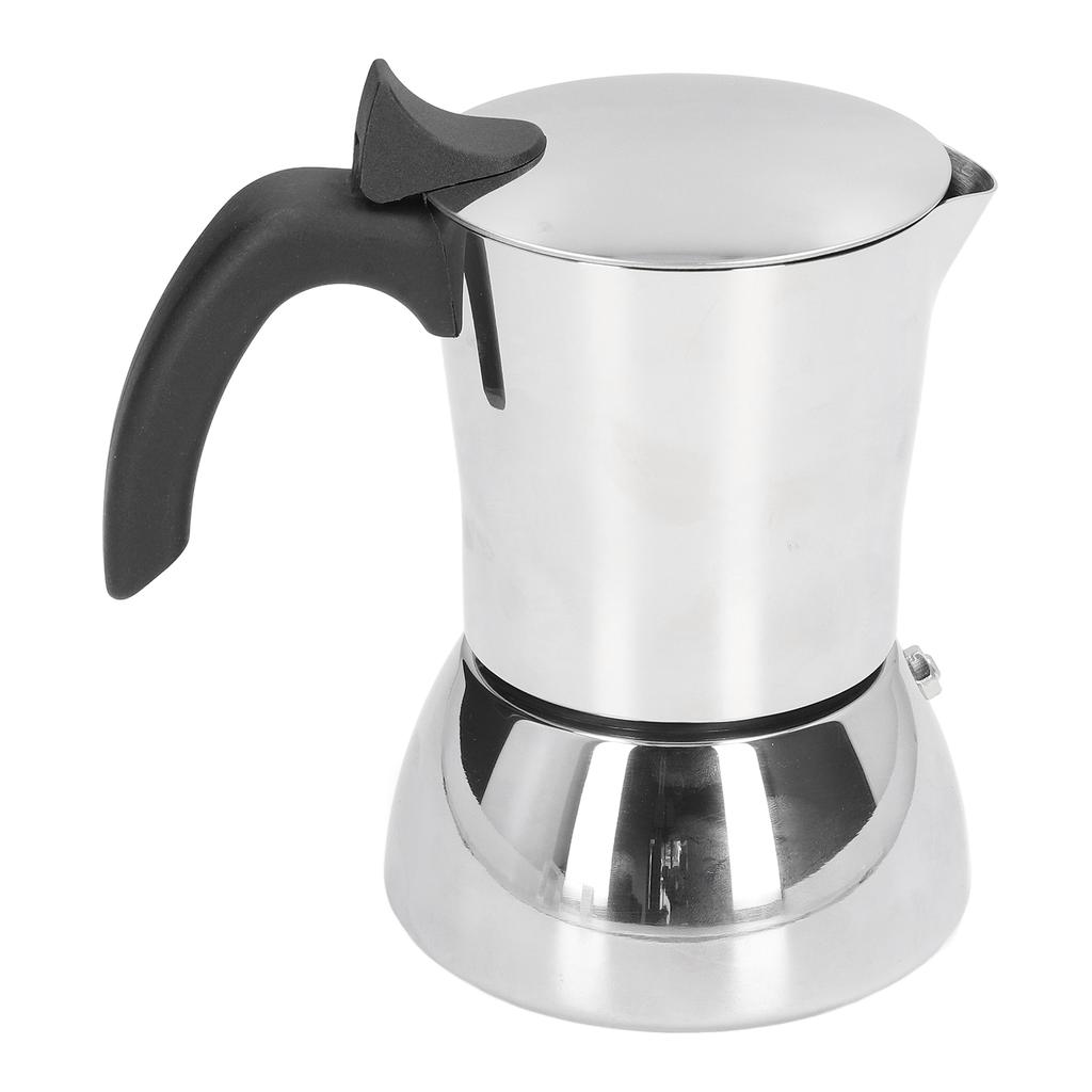 Moka Pot Food Grade Stainless Steel Compact Portable Convenient Practical Time Saving DIY Making