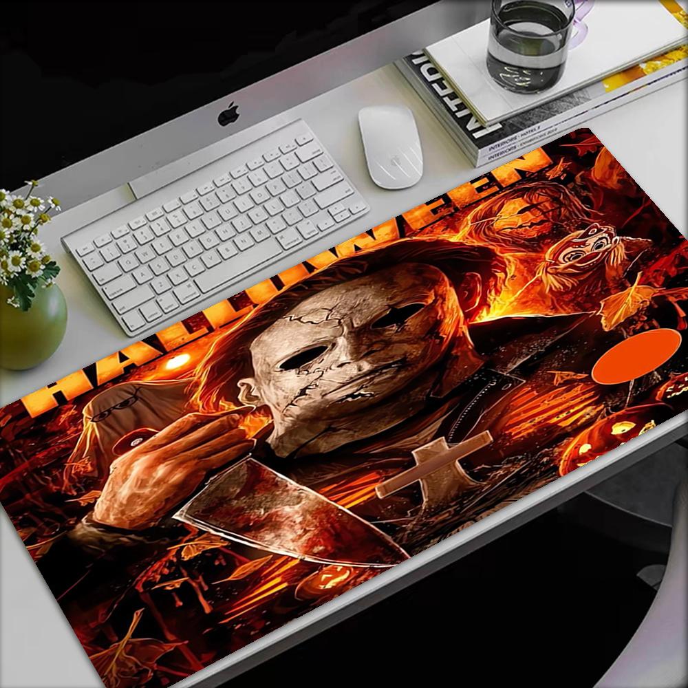 Halloween Horror Theme Mouse Pad, Non Slip Rubber Base, Multifunctional Office & Home Decor, Perfect for Workspace Personalization.