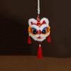 Handheld New Year Luminous Lantern Pearl Lion Lantern Keychain Plush Lion Pendant  Spring Festival