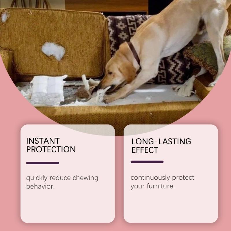 2 Bottle 100ml AntiChew Dog Sprayer Bitter Solution for Stopping Pet from Chewing on Furniture and Household Items