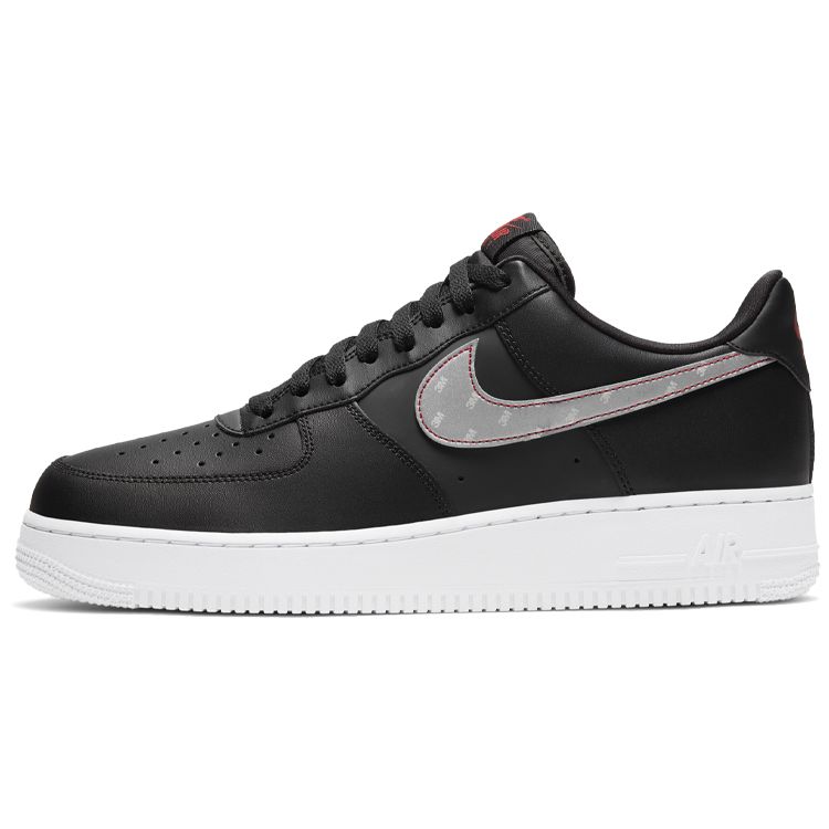 

Мужские кроссовки Nike 3M x Air Force 1 07 антрацитового цвета, черные, серебристые, университетский красный CT2296-001