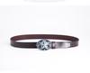 Pentagram Men's Cowhide Belt - Retro Smooth Buckle, Wide 130cm Decorative Trouser Belt