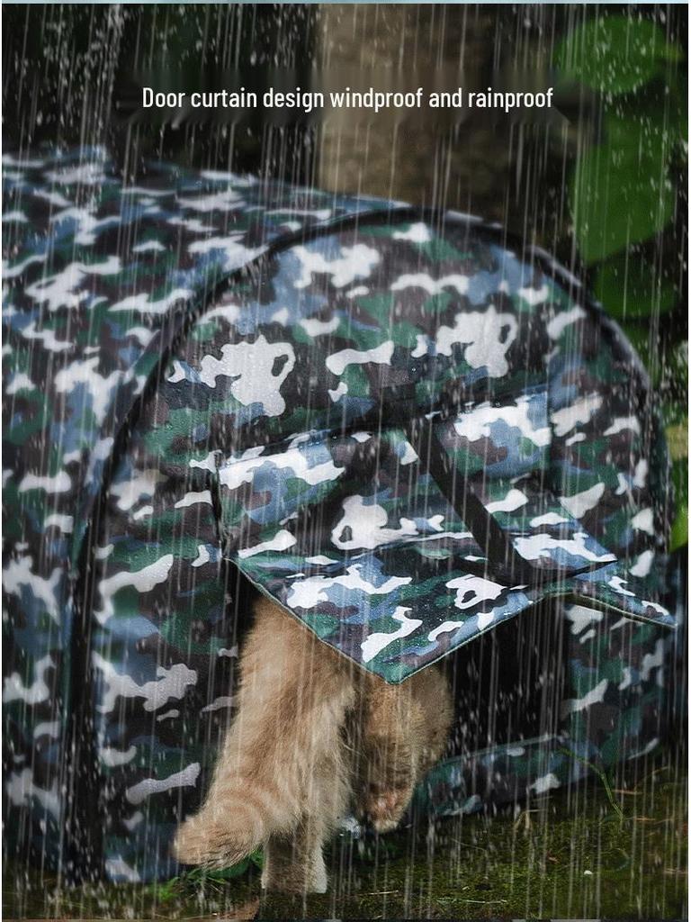 Fully Enclosed Waterproof Pet Nest for Dogs & Cats - Autumn/Winter