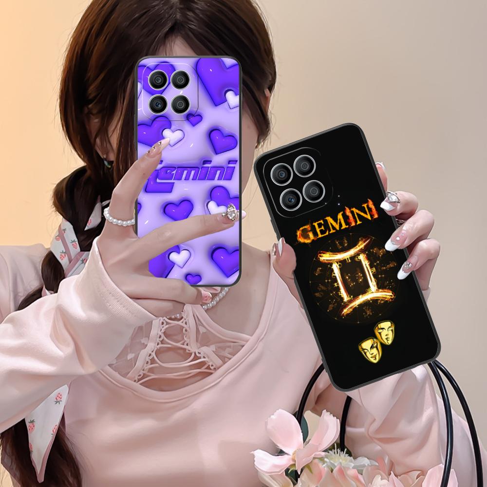 Zodiac Sign Gemini Mobile Phone Case for Honor 90 80 70 60 50 30 20 10 9 8 7 Pro S SE Lite 5G Colorful Printing Cover Luxury