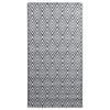 Outdoor Rug ARAKIL White and Black 120 x 180 cm PP