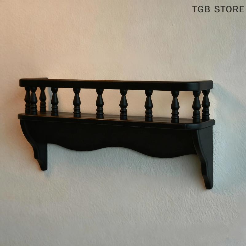 1Pcs Wall Mounted Storage Rack Scene Decoration 1: 12 Dollhouse Simulation Micro Model Miniature Building Model Accessories