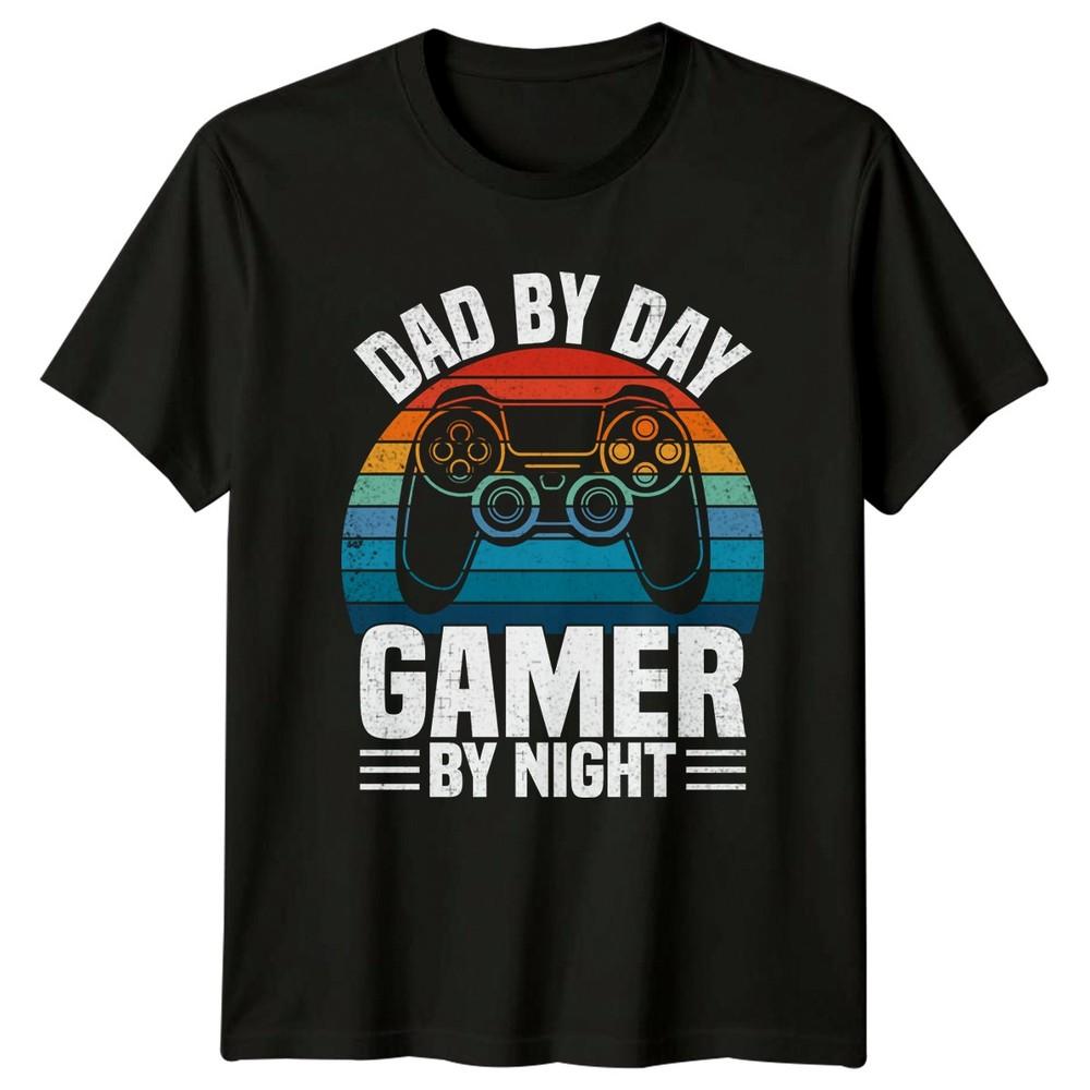 Dad By Day Unisexs TShirt Gaming Gamer