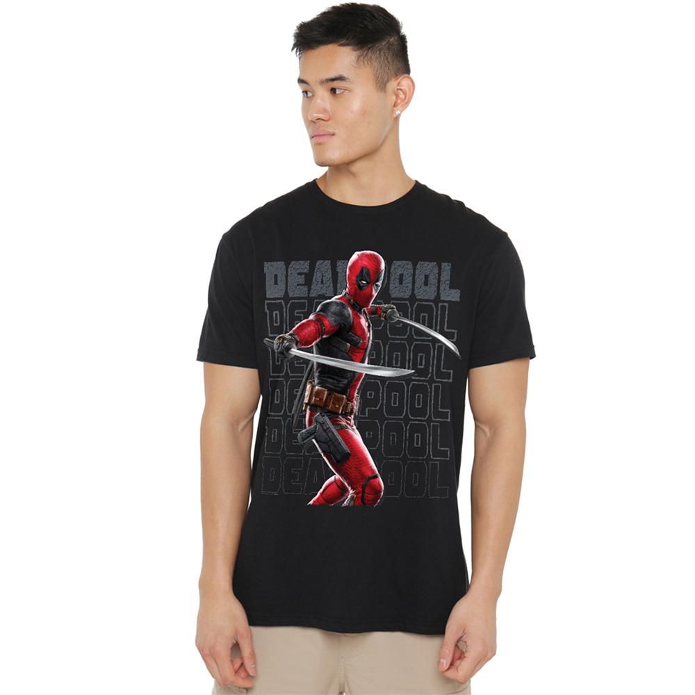 Deadpool & Wolverine Unisex Adult Wade Katanas T-Shirt