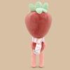 Peluche Mondo di Dandy 35cm Bambola Ripiena Fragola con Sciarpa Peluche Morbido che Tiene il Gelato Kawaii Gioco Regalo per Fan Bambini Decorazione per la Casa