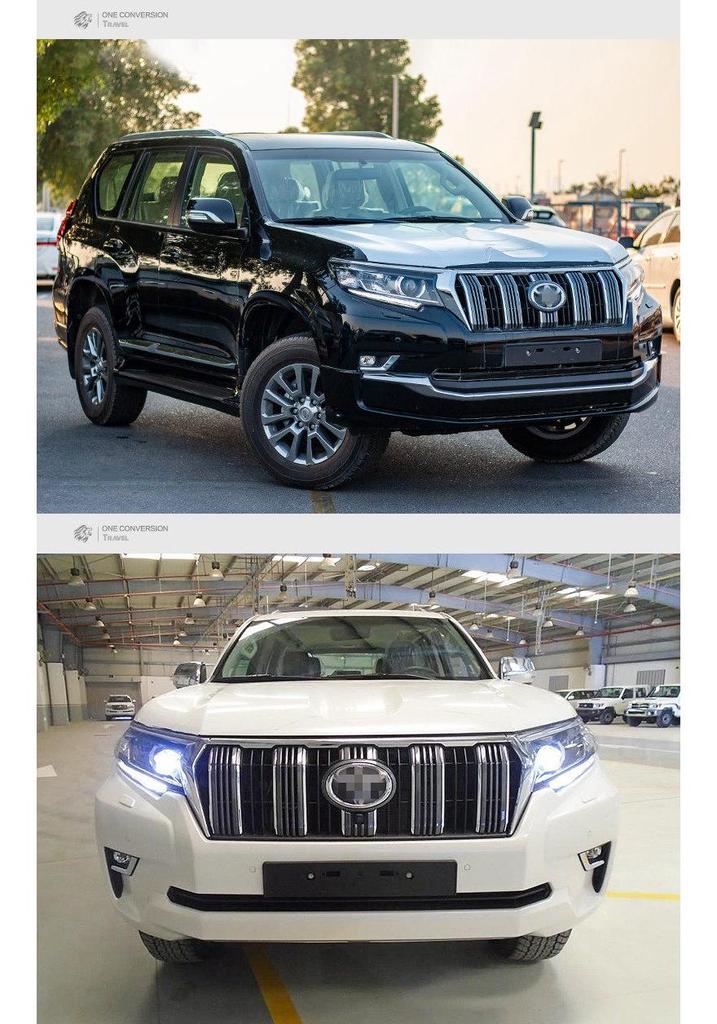 Support/Cadre de plaque d'immatriculation avant pour Land Cruiser Prado 14-21 pour modification de Land Cruiser.