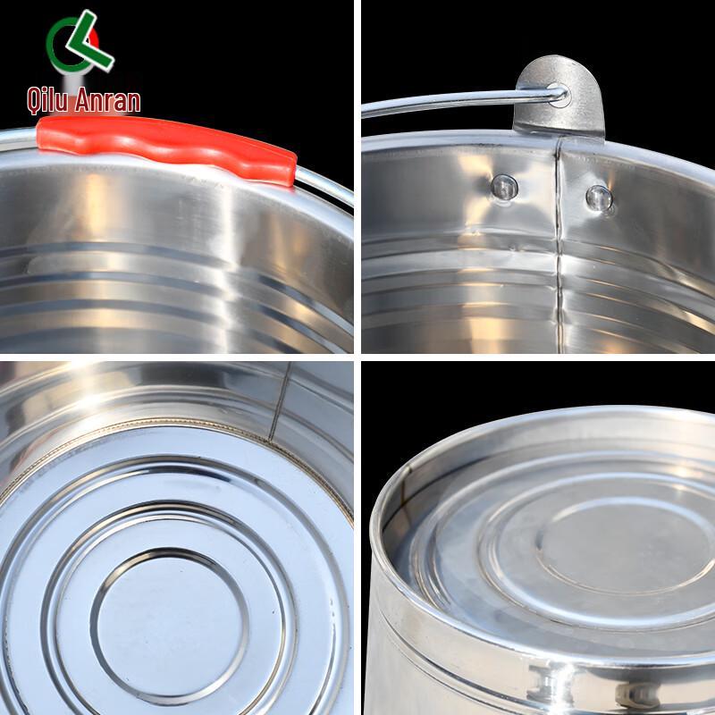 Thickened Stainless Steel Fire Sand Bucket