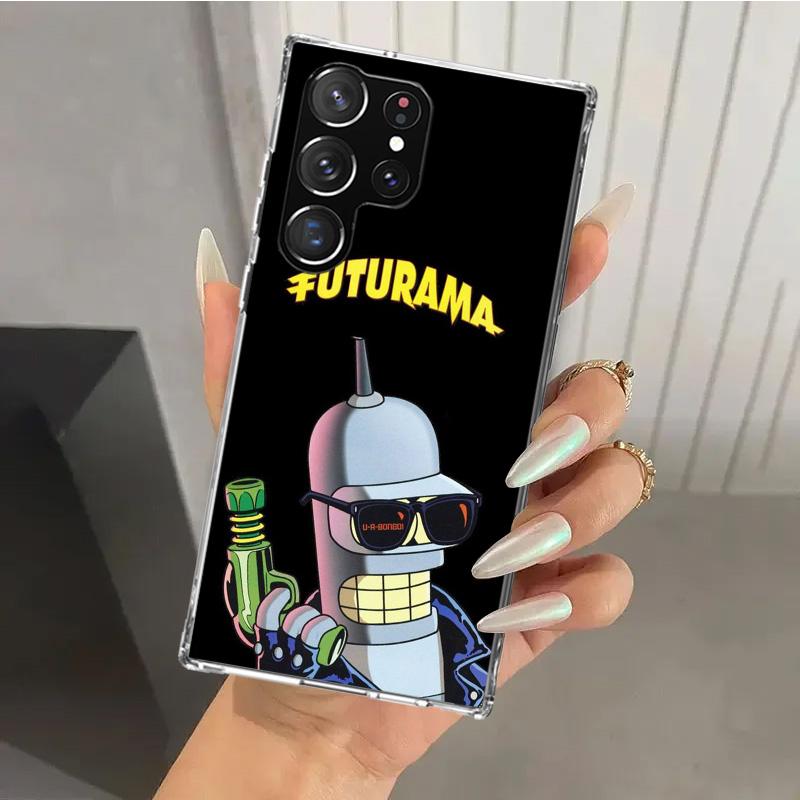 Cartoon F-Futuramas Phone Case for Samsung Galaxy S25 S24 S23 Ultra S22 S21 Plus S20 FE S10 + S10E S25U Soft Print Shell S24 S23