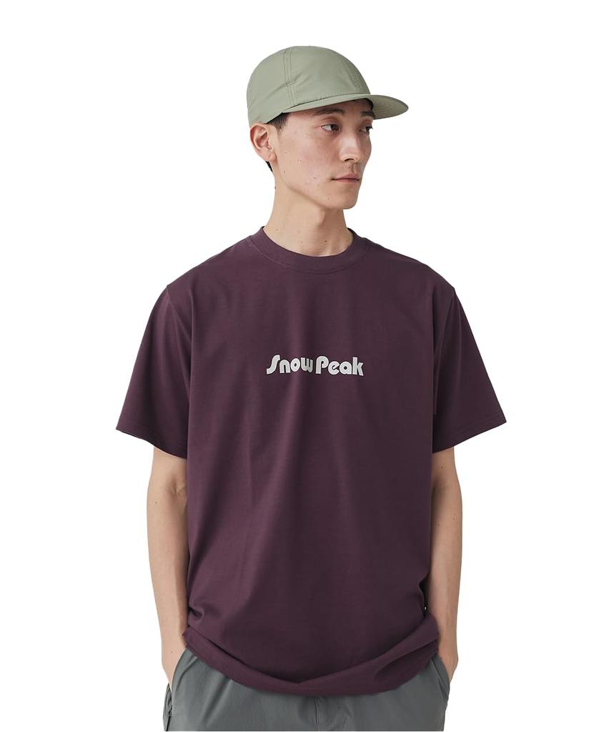 Snow Peak Unwind Size M BURGUNDY Festival Camping Outdoor T-Shirt TS-25SU105