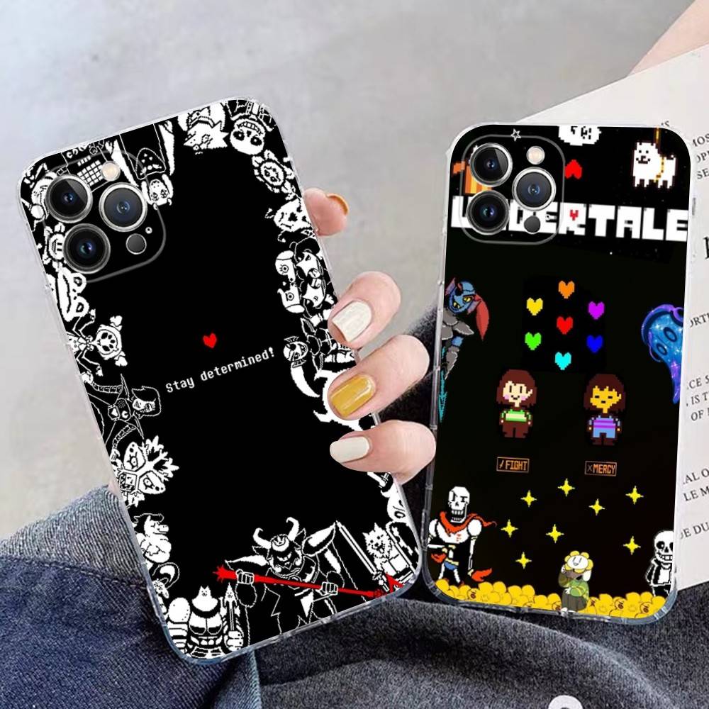 U-Undertale Phone Case For IPhone 17 16 15 Plus 14 13 Mini 12 11 Pro Max Soft Shell Cover