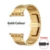 Titanium Color Band For Apple Watch Series 11 46mm 42mm Strap Stainless Steel H-Shaped Steel Band iWatch Ultra 3 2 49mm 45mm 40 41mm SE3 44mm Bracelet
