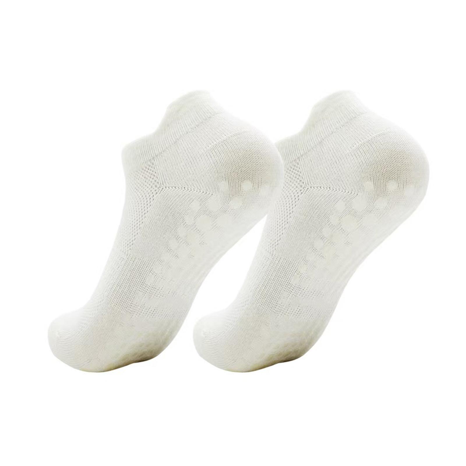 

Women Non Slip Yoga Socks Low Cut Pilates Socks with Grip Dots for Indoor Fitness Exercise Floor Socks Breathable Lightweight One Size білий