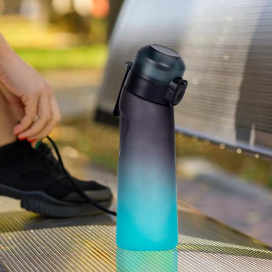 650ml Fruity Water Bottle with 7 Flavors Drinking Bottles for Outdoor Fitness Flavor Travel Mug for School