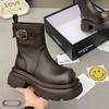 2025 Stylish Thick-Soled Platform Martin Boots - Versatile British-Style Women's Fashion Footwear
