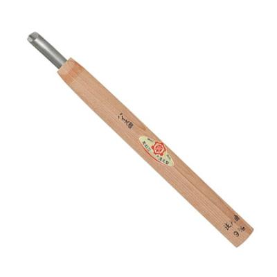 Akira Miki Steel Carving Shallow Round 9mm High-Speed Chisel, Curve,