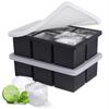 Food Grade Silicone Ice Cube Tray With Lid For Home And Commercial Use
