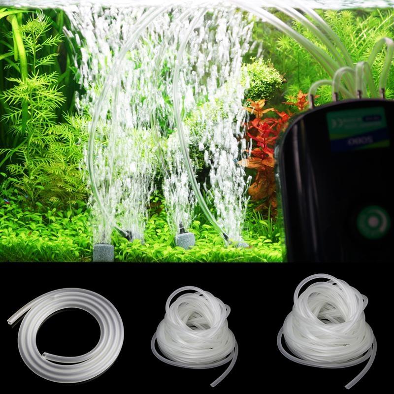 1/5/10m Clear Aquarium PVC Tube Air Oxygen Tubing For Fish for Tank 4/6mm