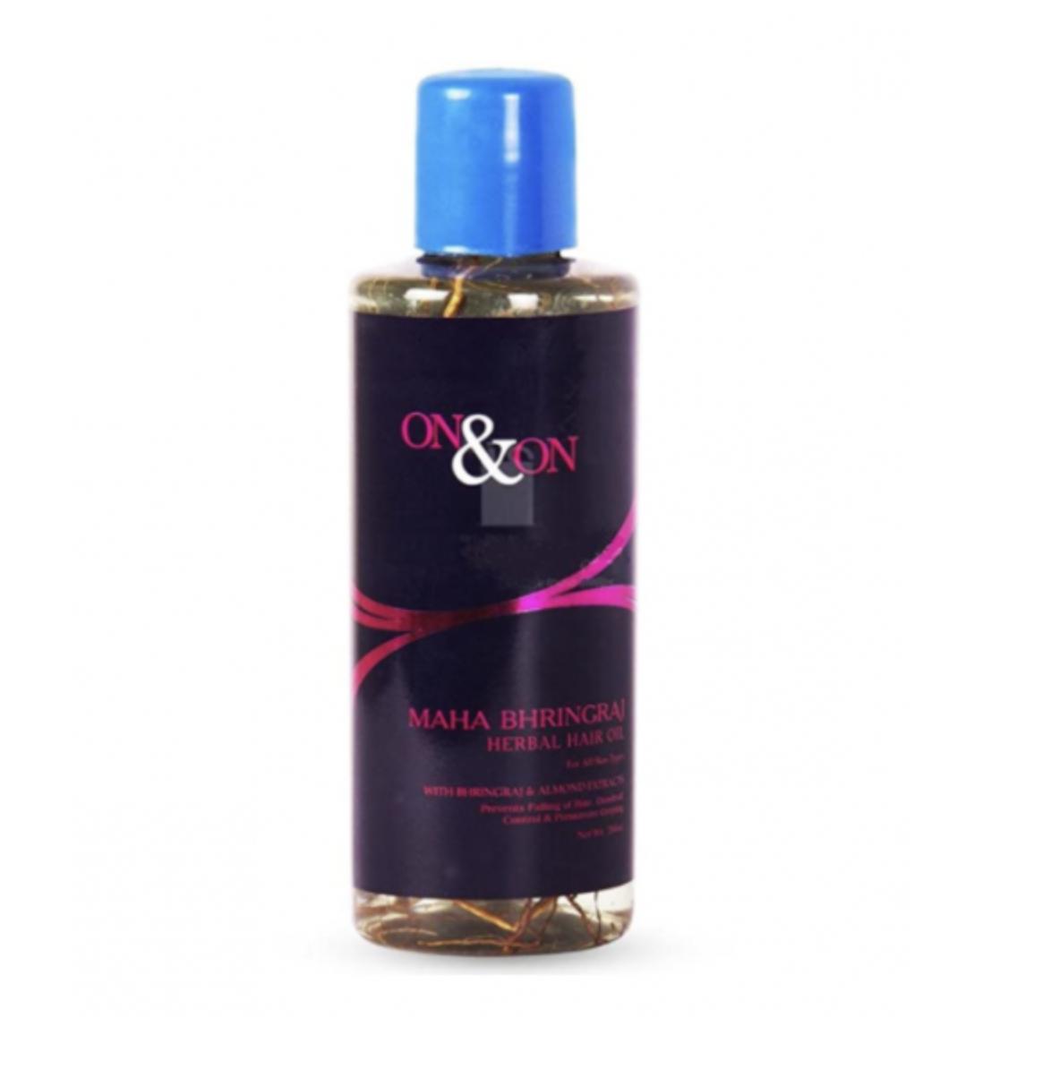 

Маха Брингарадж: масло для волос (200 мл), Maha Bhringraj Herbal Hair Oil, On & On