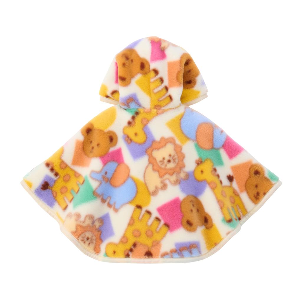 MIKI HOUSE Cold Weather Animal Made in Baby Boys and One Size Fits All Cloak/Poncho, Outerwear, Protection, Design, Japan, Clothes, Girls, (70-90cm),