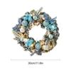 Christmas Wreath Outdoor With Light Artificial Christmas Front Door Garland Garland 11.8Inch Lighted Festive Wreath For Holiday