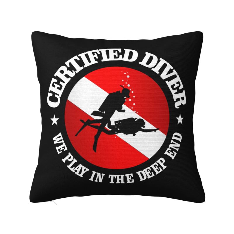 Born To Dive Throw Pillow Case Cm Decor Home Diver Scuba Diving Cushion Cover Polyester Pillowcase Doublesided Printing