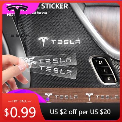 Car Sticker 2025 New Metal Emblem Auto Decor Wiper Decals Reflective Car Window Stickers For Tesla Model 3 Model Model X Y