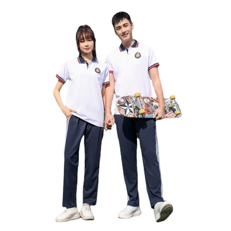 2023 Summer School Uniform Sports Set - Unisex Casual Short Sleeve Breathable Running Outfit