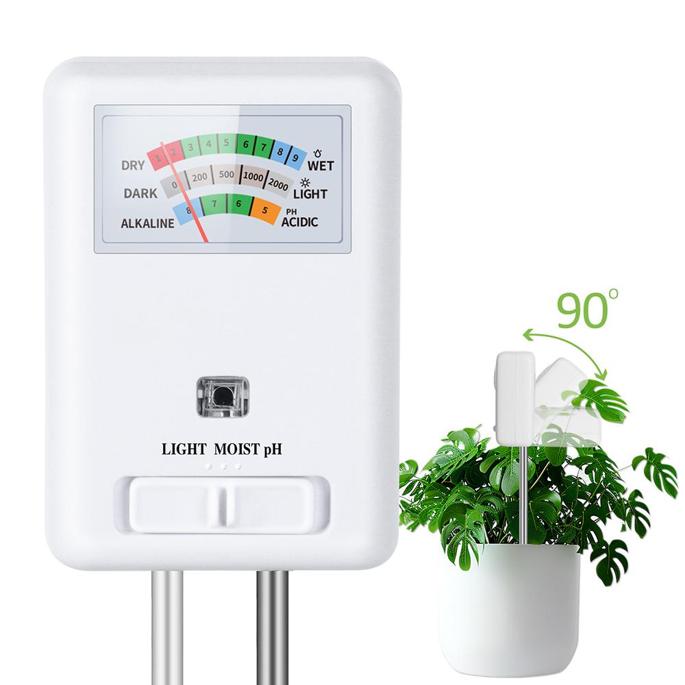 3 in 1 Soil PH Meter Farm Garden Fertility Tester Acidity Soil Moisture Test Detector for Indoor Planting, Potted Plants, Lawn